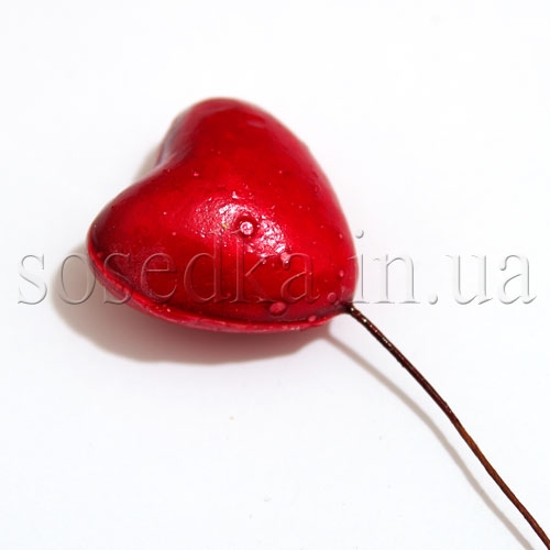 Сердечко красное для декора Сердечко красное для декора